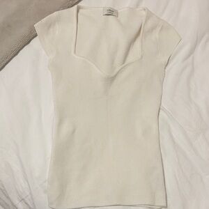Wilfred Cream Short Sleeve Top